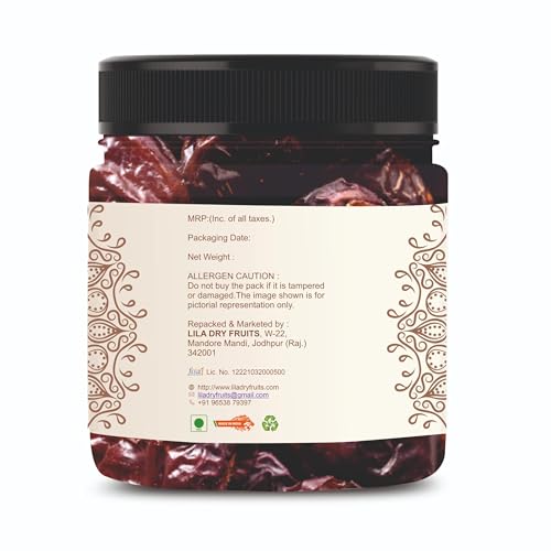 Image of LILA DRY FRUITS Kalmi Dates 100 gms Fresh, Tasty And Healthy Khajur | 100% Natural kajoor | High In Dietry Fibre, Rich in Iron, Vitamins, No Preservatives & Added Sugar Perfect for Gifting