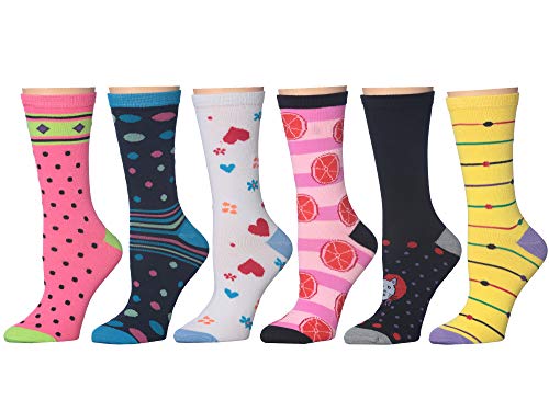Image of Frenchic 12 /24 /48 Pairs Pack Women's Colorful Patterned Cute Funny Casual Fashion Crew Socks