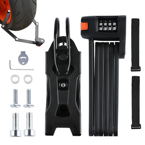 Candado plegable de alta seguridad, antirrobo, seguro antirrobo, cerradura plegable de ciclo de alta seguridad, accesorios de seguridad para puerta y puerta