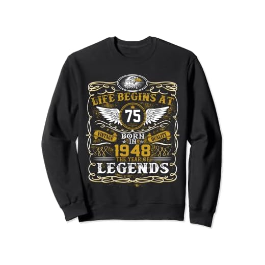 75 cumpleaños La vida comienza a los 75, regalo de cumpleaños de 1948 Sudadera