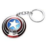 Khybex International Captain America Shield Keychain Keyring Shield Captain America Movie Comics Captain Shield