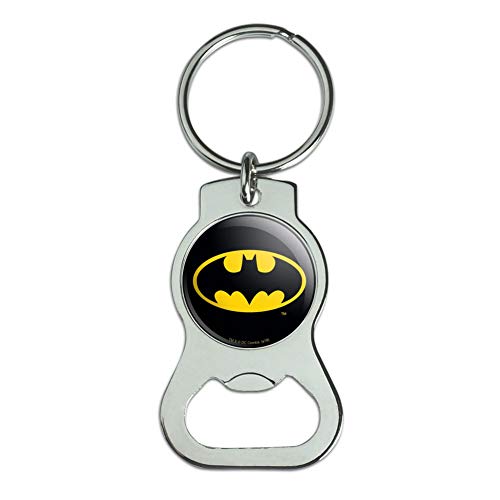 Graphics and More Batman Classic Bat Shield Logo Keychain wi