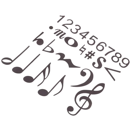 Imanes de notas musicales para practicar piano en la nevera de casa