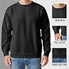 Love My Fashions Mens Sweatshirts Crew Neck And Long Sleeve Plain Sweater Fleece Jumper for Men Uk (UK, Alpha, XXL, Regular, Regular, Black) #3