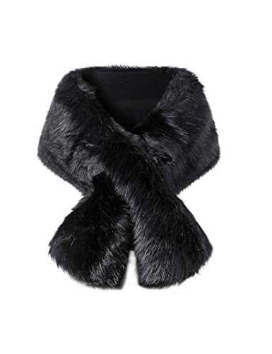 BABEYOND Faux Fur Collar Shawl & Wrap