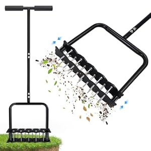 Lawn Aerator, Aerator Lawn Tool for Manual Weeding, Pre-Assembled Lawn Aerator Tool for Patio Lawns and Gardens, Lawns Improvement and Yard Care, Garden Tools, Restoring Lawns Health