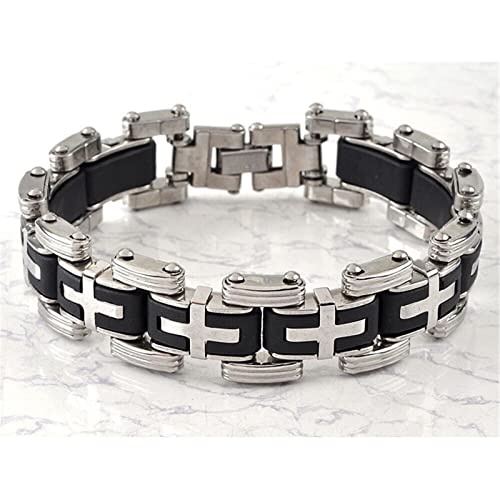 Pulsera de Acero Inoxidable Cámara de Cadena Motocicleta Caiyao miniatura 2