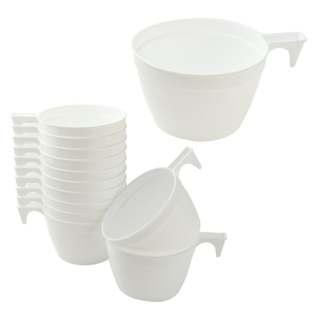 Tazzine Caffè In Plastica - Bianche, Da 10 Cl Con Manico, Confezione Da 250 Pezzi, Per Bevande Calde - Foto 2