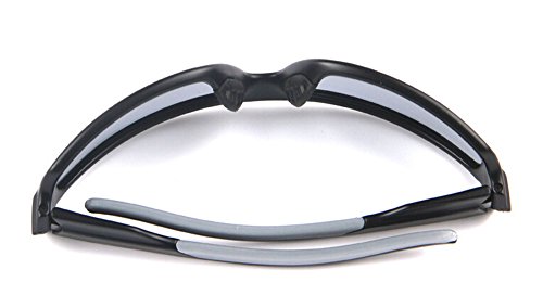 Men Sunglasses Polarized Gray Uv Protection Optical Lens-able Sports Wrap Black4