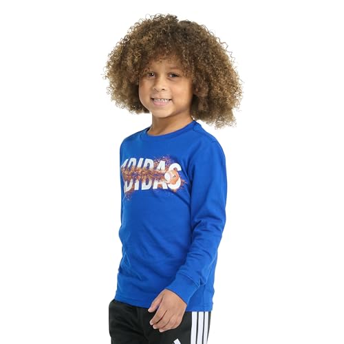 adidas Boys' Long Sleeve Sport Graphic Tee3