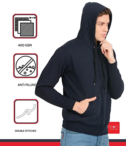 Image of Scott International Men's Cotton Hooded Neck Hoodie