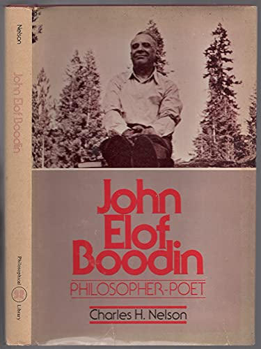 John Elof Boodin: Philosopher-Poet 0802225225 Book Cover