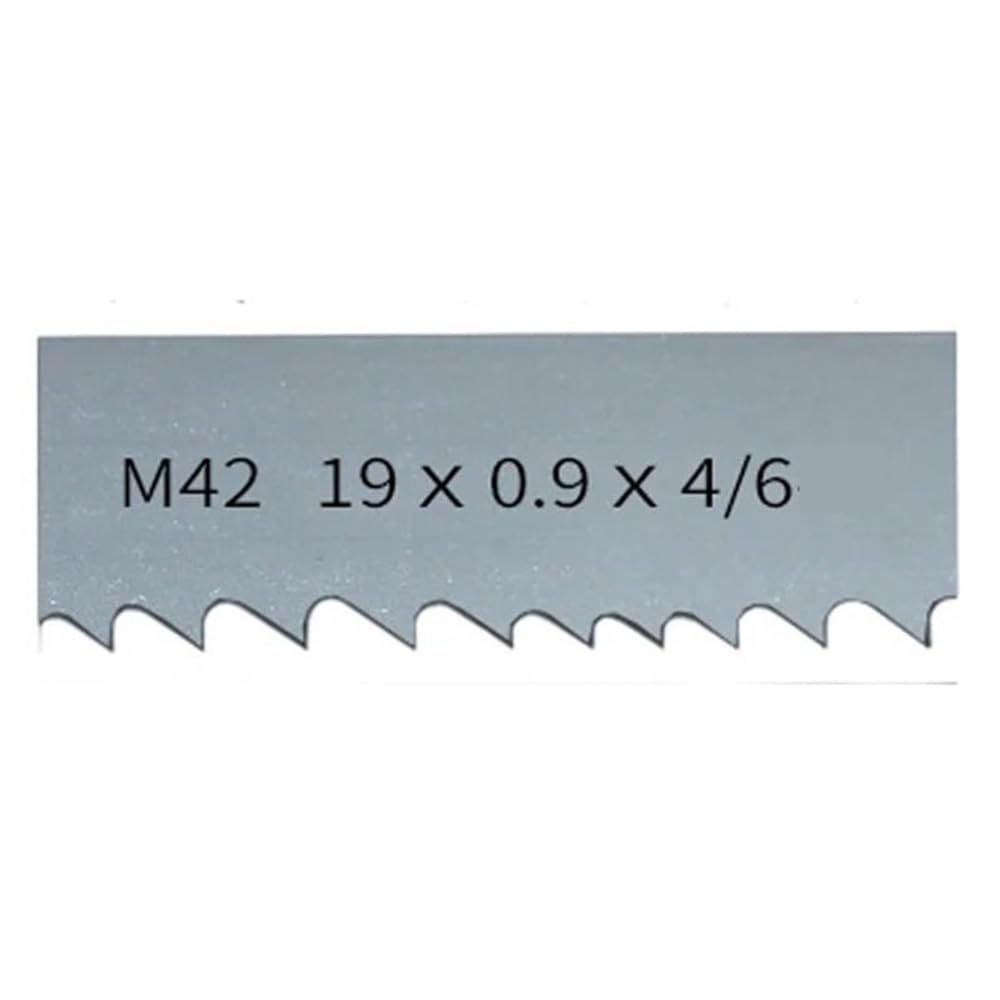 piła taśmowa, Wielodługościowe brzeszczoty bimetaliczne do pił taśmowych, 3/4 cala, 19 x 0,9 mm, M42, 4-6 zębów na cal, cięcia twardego drewna(2080mm)