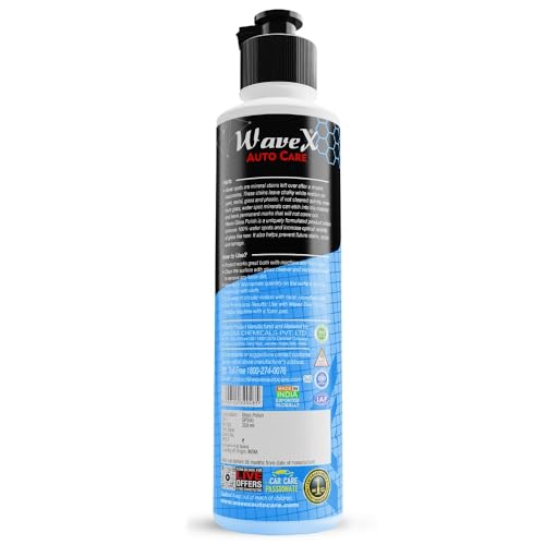 Wavex Glass Polish & Hard Water Stain Remover 350ml | Car Polish for Windshield, Glass & Mirrors | Car Glass Polish, Works as a Glass Cleaner, Provides Optical Clarity - Image 2 thumbnail
