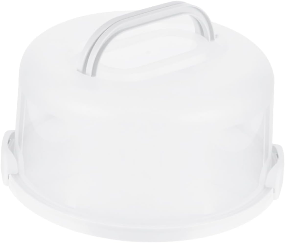 PRETYZOOM Handheld Cake Carrier Box Lid Reusable Dessert Storage Container for Birthday Cakes Cupcakes and More Made of Safe Materials Easy to Clean