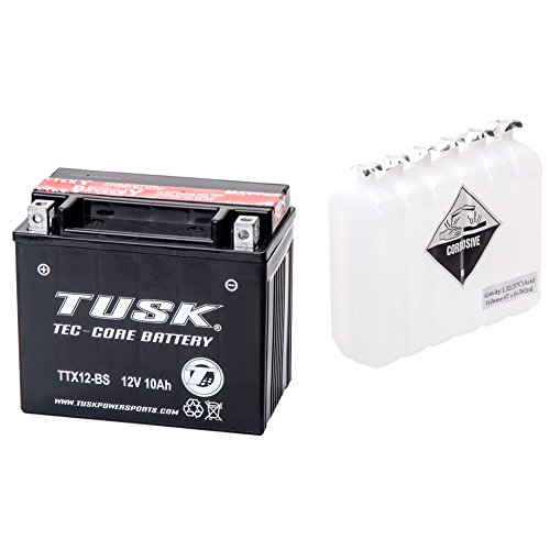 Tusk Tec-Core Battery Acid TTX12BS Maintenance-Free For
