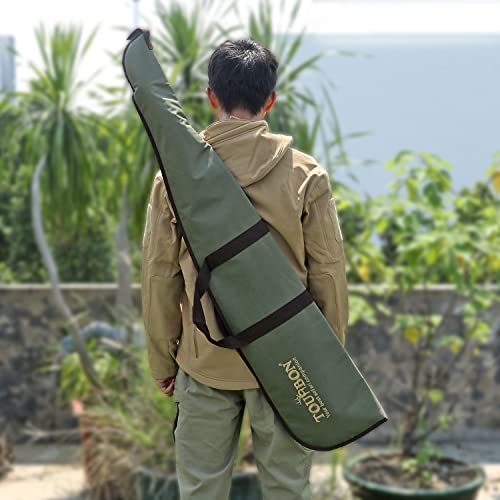 Tourbon Hunting Nylon Rifle Case Gun Bag With Adjustable Shoulder Strap (Green With Brown Trim, 48 Inch) #TOP7