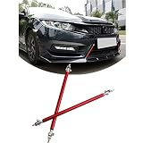 Tiousmoky Splitter Strut Rods Adjustable 6"-9" Front Splitter Support Rods for Bumper Lip Splitter 2