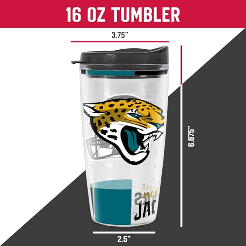 Image of Rico Industries NFL Football Double Wall Classic 16oz Or 20oz Tritan Tumbler W Lid