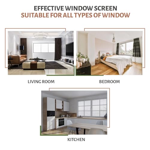 Image of TurtleGrip Standard Size Window Mosquito Net (Size-150x190cms /59.06x74.8 Inches /4.92x6.23 Feet - White) | 120 GSM Stitched Fiberglass Mesh with Strong Hook & Loop Adhesive for Easy Installation
