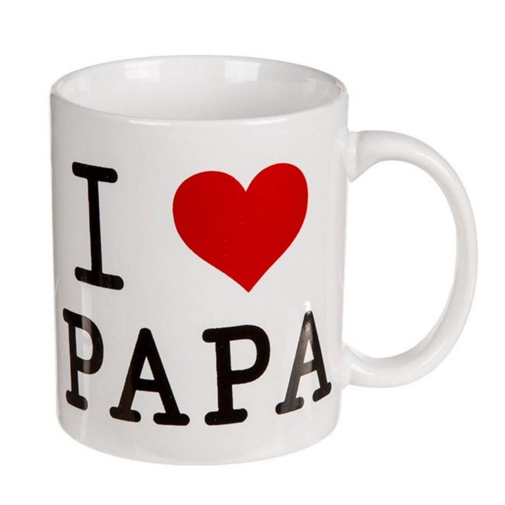 Taza I Love Papa Romantic Items, Blue, ca. 12 x 10.2 cm
