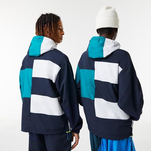 Lacoste Men's Unisex Holiday Patchwork Effect Jacket4