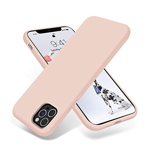 OTOFLY iPhone 11 Pro Case,Ultra Slim Fit iPhone Case Liquid Silicone Gel Cover with Full Body Protection Anti-Scratch Shockproof Case Compatible with iPhone 11 Pro (Pink)