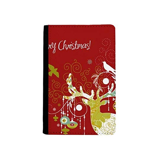 Portefeuille de voyage pour passeport à motif cerf de Noël, l'accessoire des vacances d'hiver