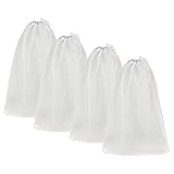 Shark Shooter 4 Pieces Premium Nylon Mesh Chum Bag for Enhanced Fishing Attraction 12 x18 inch Chum Bag with Drawstring