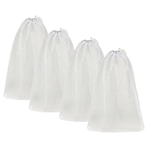Shark Shooter 4 Pieces Premium Nylon Mesh Chum Bag for Enhanced Fishing Attraction 12 x18 inch Chum Bag with Drawstring