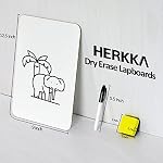 Dry Erase Lapboards, HERKKA 32 Pack Double Sided Dry Erase Lap Boards 9 x 12.5 Inch, 32 Markers, 32 Erasers, Small Dry Erase Boards for Students Classroom Teacher Supplies