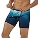 WBQLSL Men's Whale diving Printed Medium Boxer Briefs - All-day Coolness and Comfort, Long Size (S-2XL) Black