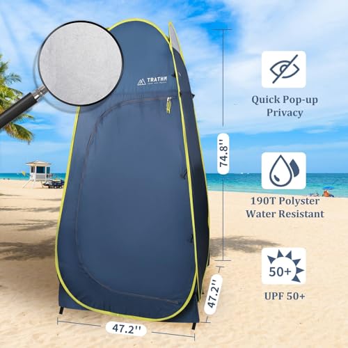 Camp Shower Tent Pop Up Changing Tent Privacy Shelter for Portable Toilet & Bathroom image 1