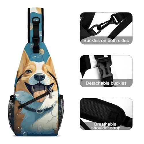 Bolso cruzado estilo sling casual para senderismo miniatura 3