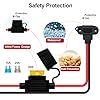 HuaLiSiJi SAE Connector Cable 12AWG Solar Weatherproof SAE Socket Sidewall Port, with15A 20A 25A Fused SAE Connector for Solar Generator, Car, Boat, Motorcycle (1m) #1