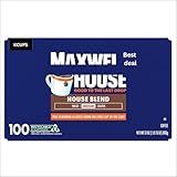 Maxwell' House House Blend Medium Roast Coffee K-Cup Pods, 100 Count – Smooth & Balanced Coffee Pods, Rich Flavor, Ideal for Everyday Brewing.