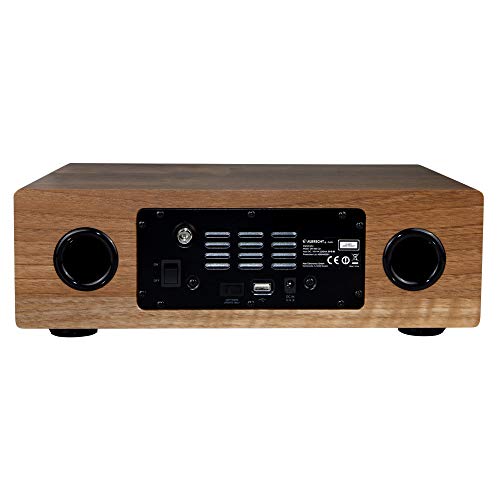 Albrecht DR 890 CD, 27389.02, Kompaktanlage - Internetradio, Digitalradio, WLAN, DAB+, UKW mit RDS, Bluetooth, AUX, CD Player, USB, Farbdisplay, 2 x 15 W RMS, Farbe: Walnuss – Bild 3