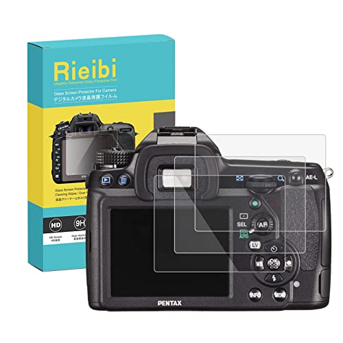 Rieibi   Protector de pantalla para cámara digital Pentax K 5II K 5IIs K5 Mark II, película de vidrio templado para Pentax K 5 II K 5 IIs con protector de pantalla superior