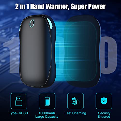 Handwärmer wiederaufladbar, 2 Stück 5000mAh USB tragbarer elektrischer Handwärmer mit 3 einstellbaren Heizmodi… - Image 3