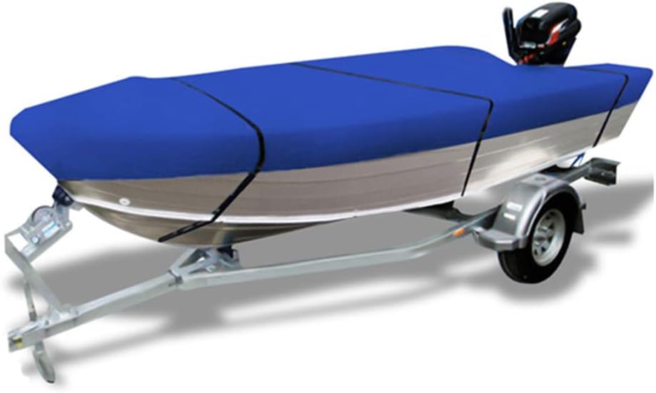 AOBIMSA Boat Cover, 300D Heavy Duty Waterproof Runabout Boat Cover