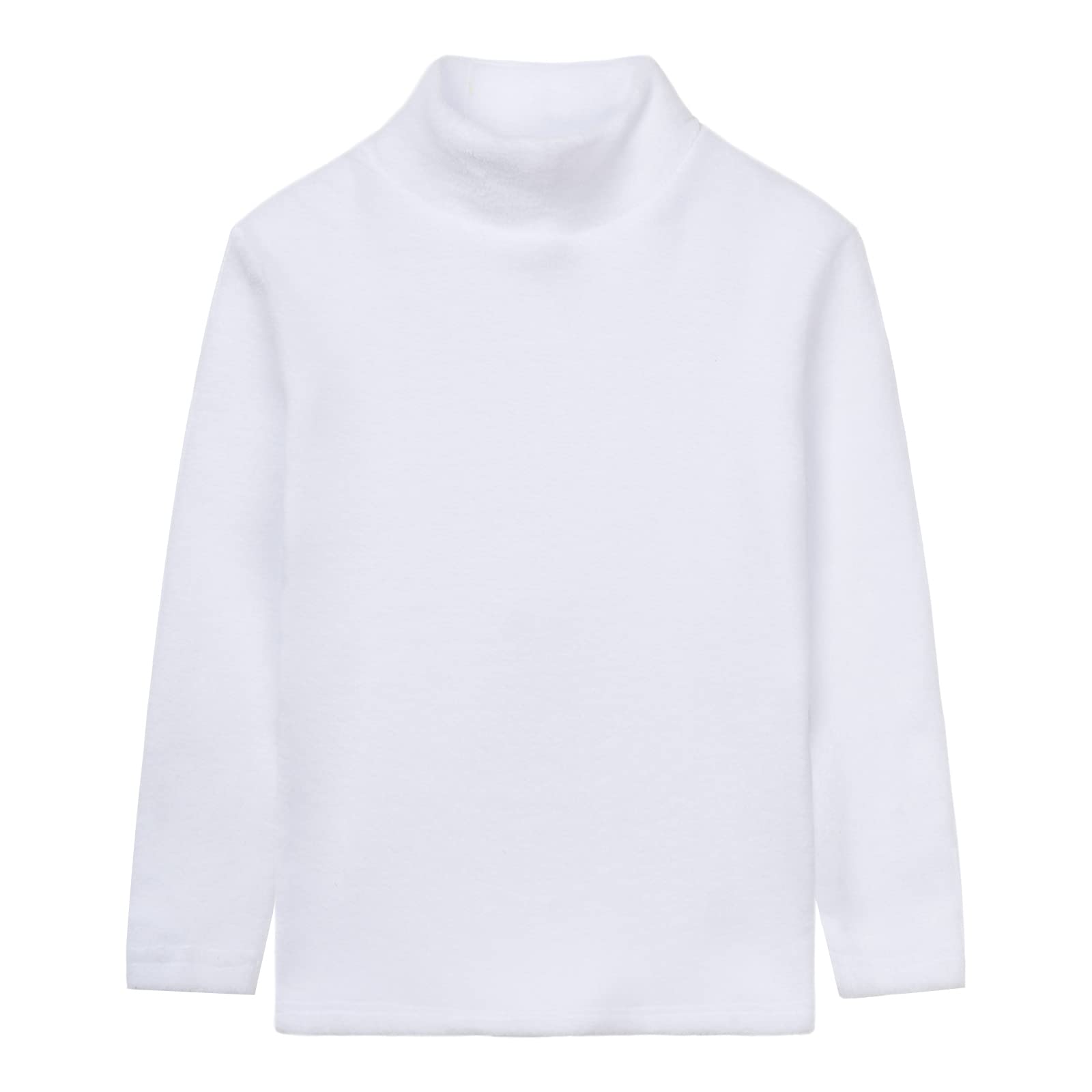 LittleSpring Unisex Boys Girls Polar Fleece Shirt Base Turtleneck Top (2-14 Years)