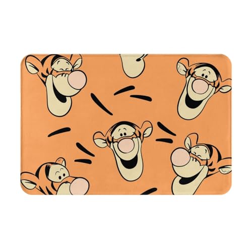 玄関マット ティガー くまのプーさん トイレマット バスマット 吸水速乾 滑り止め 抗菌 防臭 丸洗い可能 おしゃれ ふわふわ 柔らかい 40×60cm