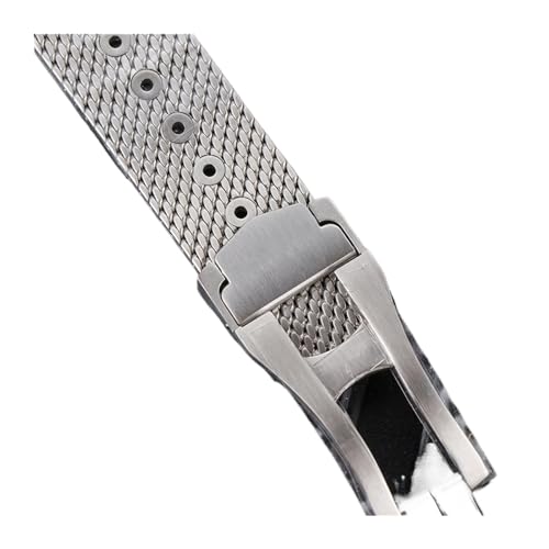 20mm Silver Stainless Steel Strap Compatible With 007 Luxury Mesh Band Bracelet Replacement Watch Accessories Parts3