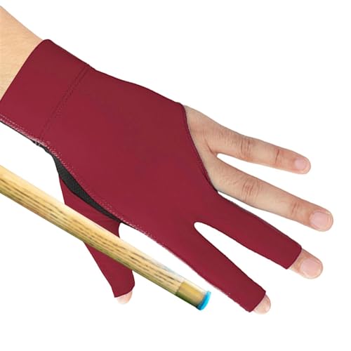 Gants de billard anti transpiration gant de piscine 3 doigts réglable - 6