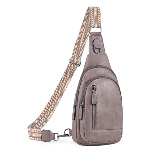 Image of CLUCI Crossbody Bags for Women Men,Leather Sling Bag Cross Body Backpack for Woman Gifts for Women Birthday Unique