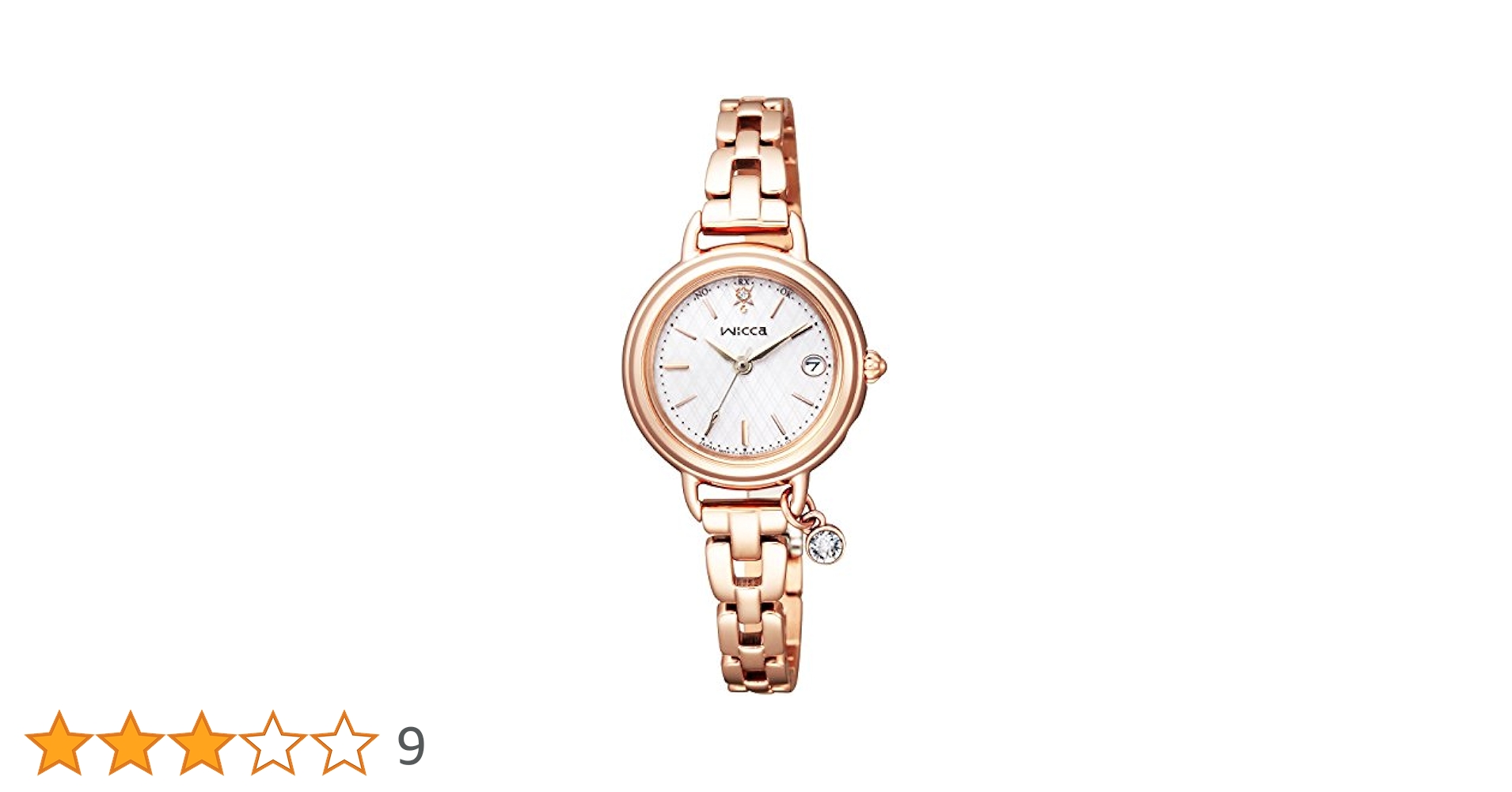 【美品】シチズンwicca ウィッカ ソーラーテック 電波時計 ブレスライン CITIZEN wicca（ウィッカ）ブレスライン 交換バンド付 ソーラー
