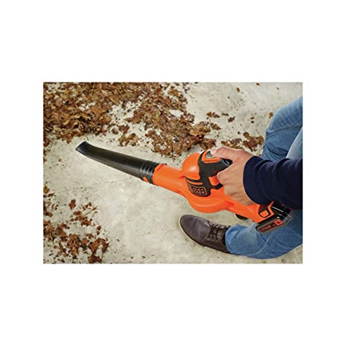 Black+Decker Akku Laubbläser GWC1820PC / Gartenbläser inklusive Akku und Ladegerät/Blasgerät mit 18V Lithium-Ionen-Akku und 2… – Ansicht 5