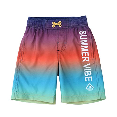 Rokka&Rolla Boys' Swim Trunks UPF 50+ Quick Dry Bathing Suit Swimwear Beach Shorts with Mesh Lining3