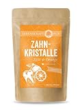 Bio Zahnkristalle Xylit & Orange | 40 Zahnpflege Kristalle | 152 g | 100% Bio-Xylit | Xylit Bonbons