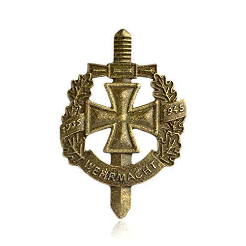 Image of Silver Bronze Retro Brooch Pin - Ww2 German Wehrmacht Brooch 1935 1945 - Unisex